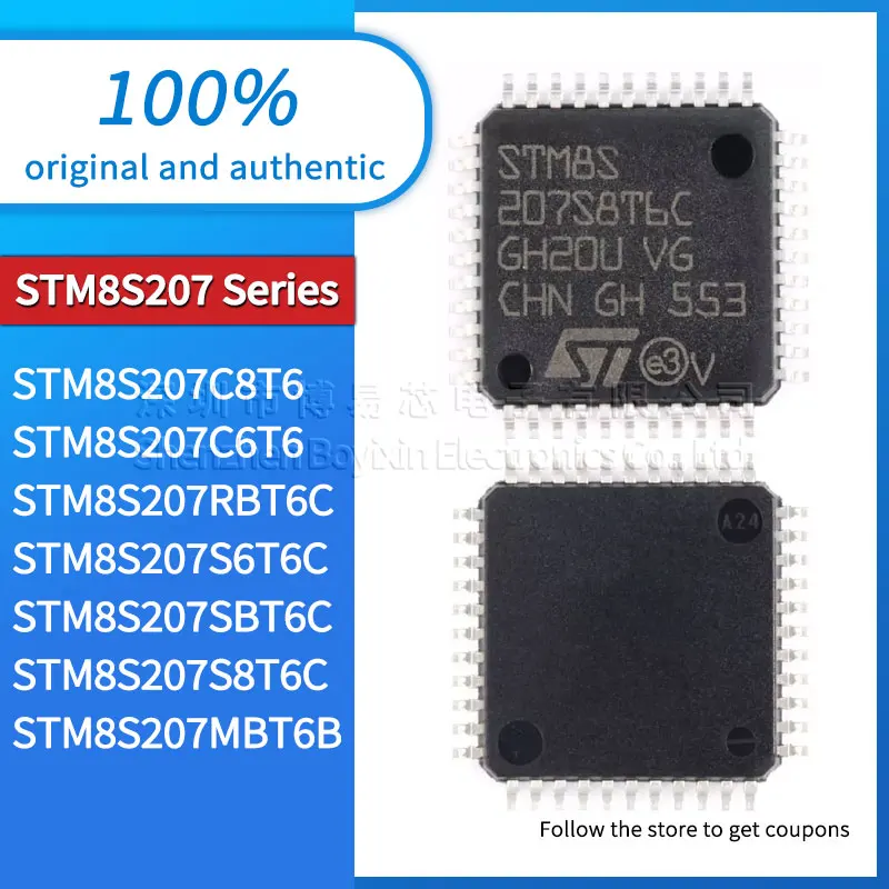 

Original genuine STM8S207C8T6 STM8S207C6T6 STM8S207MBT6B STM8S207RBT6C STM8S207S6T6C STM8S207SBT6C STM8S207S8T6C package LQFP