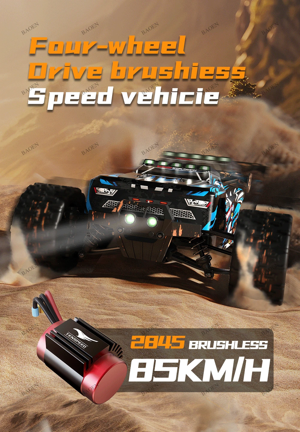 4WD Remote Control Car Off Road 4x4 RC High Speed Buggy
