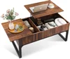 Lift Top Coffee Table for Living Room,Modern Wood Coffee Table with Storage,Hidden Compartment and Drawer for Apartment,Home, 5