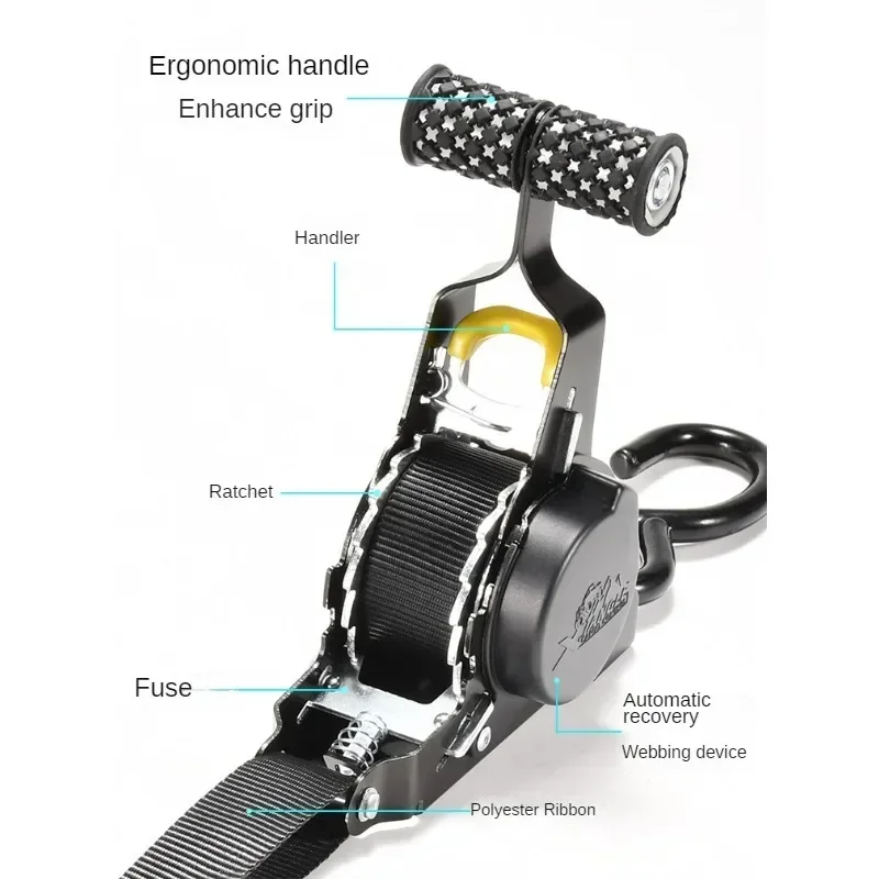 Versatile Retractable Cargo Straps for Secure Load Transport