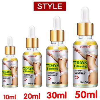 Plant Essential Oils Healthy Lose Weight Heating Dissolve Fat Slimming Essential Oil for Whole Body 10/20/30/50ML 4