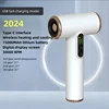 Portable Wireless Hair Dryer 30000 Rpm High-Speed Cold Warm Wind Negative Ions Travel /Outdoor USB Charging 1