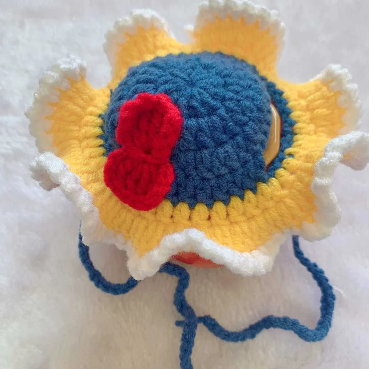 Charming Cat Party Cosplay Knitted Hat with Pendant Decor