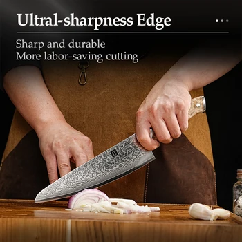 Damascus Steel Knife Set 4