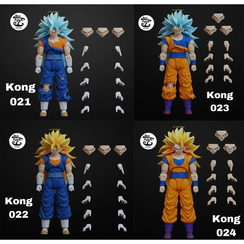 Kong Model Super 3 Ssj3 Vegetto Goku Normal Battle Damage 21 22 23 24 Anime  Action Figure Toy Gift Model Collection Hobby - AliExpress