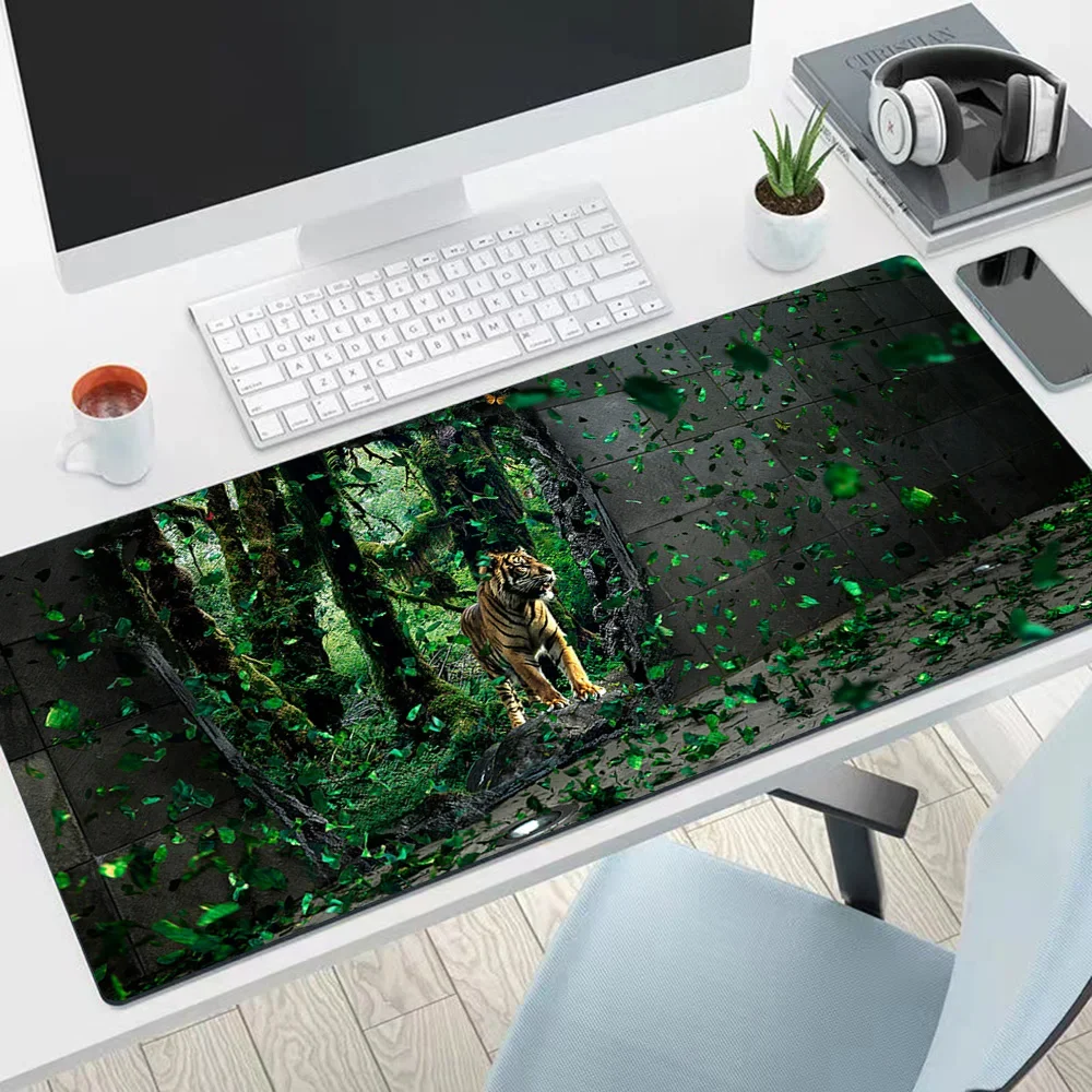 

Lion Tiger Large Mouse Pad PC Computer Game MousePads Desk Keyboard Mats Office Rubber Anti-slip Mouse Mice Mat 40x90 30x80 CM