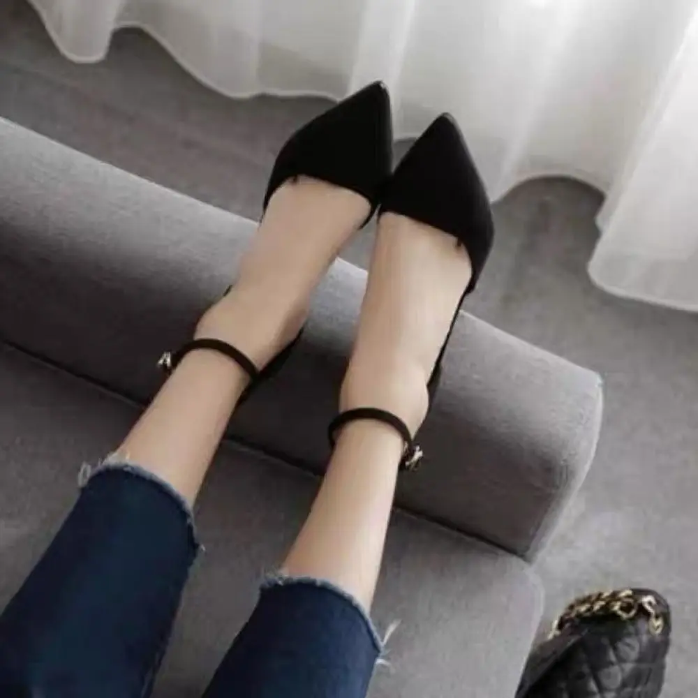 Shoe Accessories Anti-skid Ankle Shoe Belt Metal Tip Tie Straps Band Adjustable Shoe Belt Bundle Laces High Heels Shoes Women