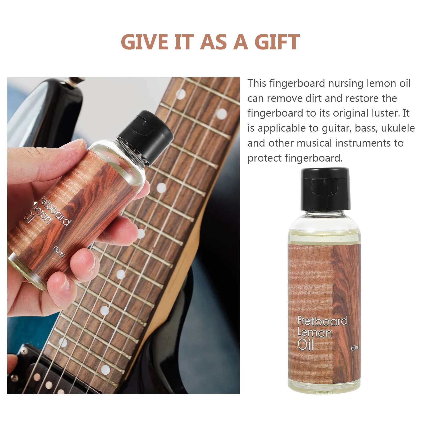 Guitar Fingerboard Lemon Oil Guitar String Oil 60ml Guitar Cleaner Guitar Fretboard  Oil for Fingerboard String Instruments Piano - AliExpress