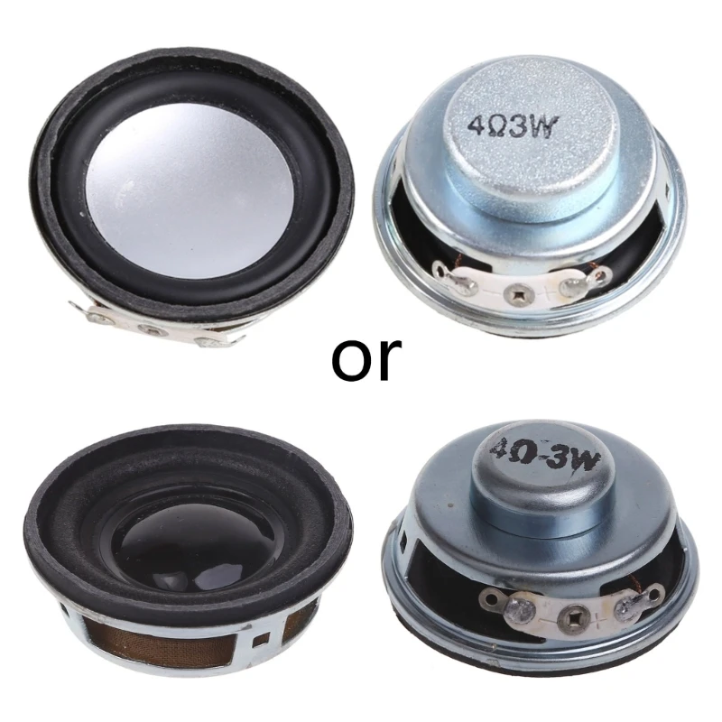 Speaker Repair Accessories 2pcs/lot Speakers Horn 3W 4 Ohm Diameter 4CM Mini Amplifier Rubber Gasket Loudspeaker 40MM 3W 4R Power Amplifier Sound