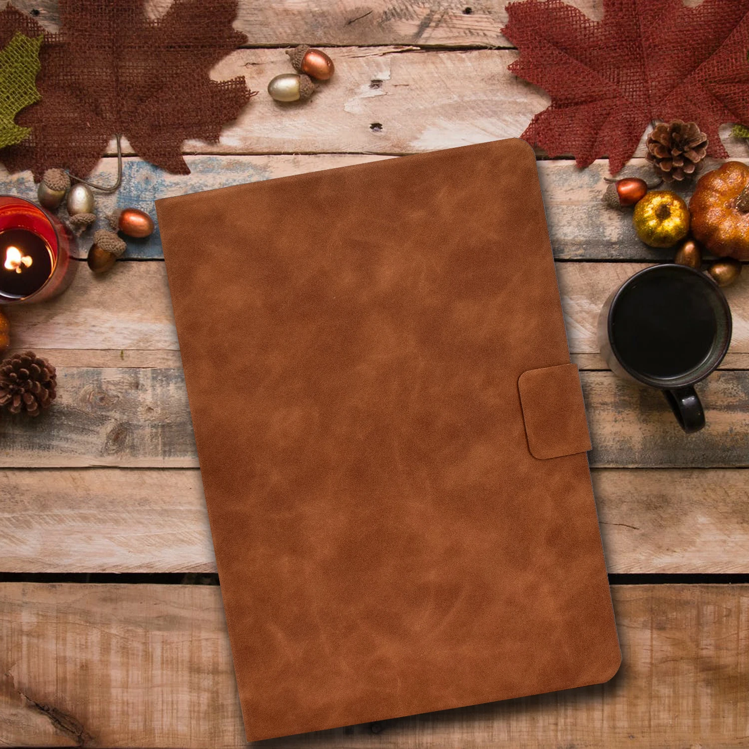 Premium Multi-Fit Leather Tablet Wallet Case