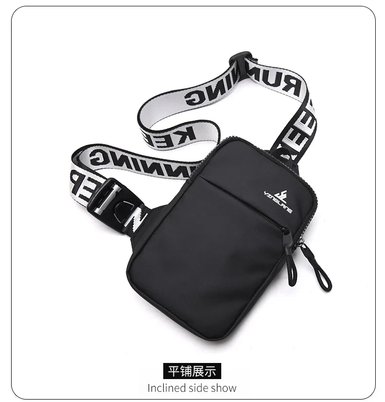 Outdoor Sports Water Resistant Chest Pack Single-shoulder Cross Body Bag Men's Shoulder Bag Sling Chest Bags Girl Phone Bag