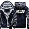 Vance and Hines Hoodies Men Coat Winter Warm Fleece Vance and Hines Sweatshirts Jacket 2