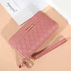 Long Women's Wallet Female Purses Tassel Coin Purse Card Holder Wallets Double Zipper Pu Leather Clutch Luxury Money Phone Bag 6