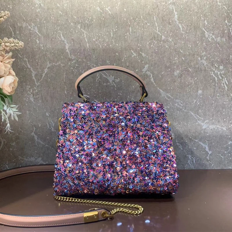 

Fashion handbag design Pearl Crystal purse retro dinner bag flip small bag multifunctional Joker shoulder messenger bag