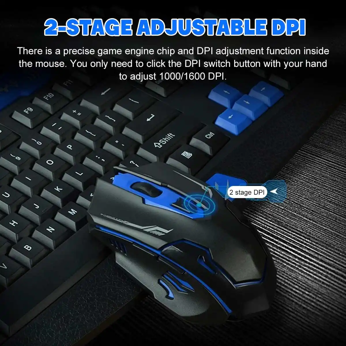 Kit Clavier et souris sans fil HK8100 Gamer Multimédia ALL WHAT OFFICE NEEDS