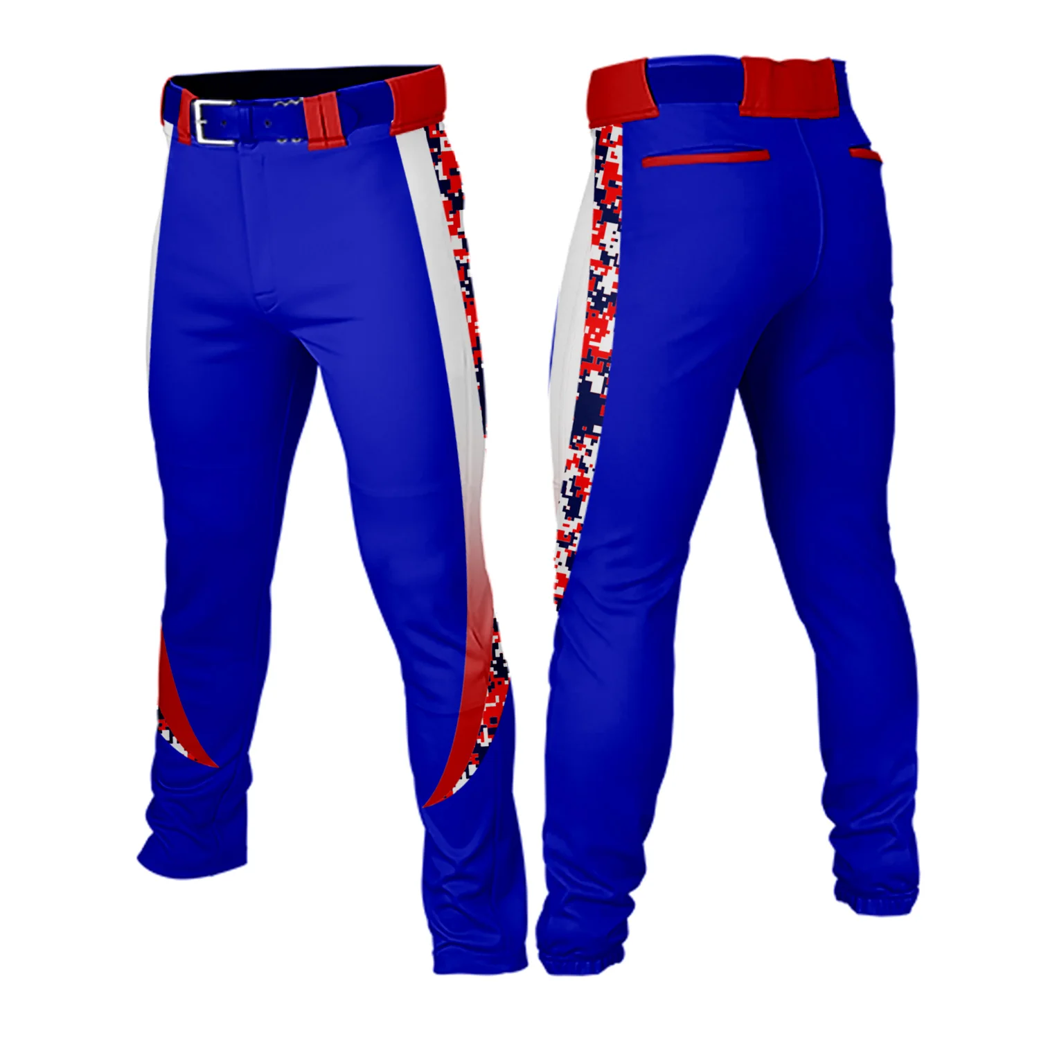 Men Youth Camouflage Practice Baseball Pants Softball Training Uniform Team Name Loose Athletic Trousers