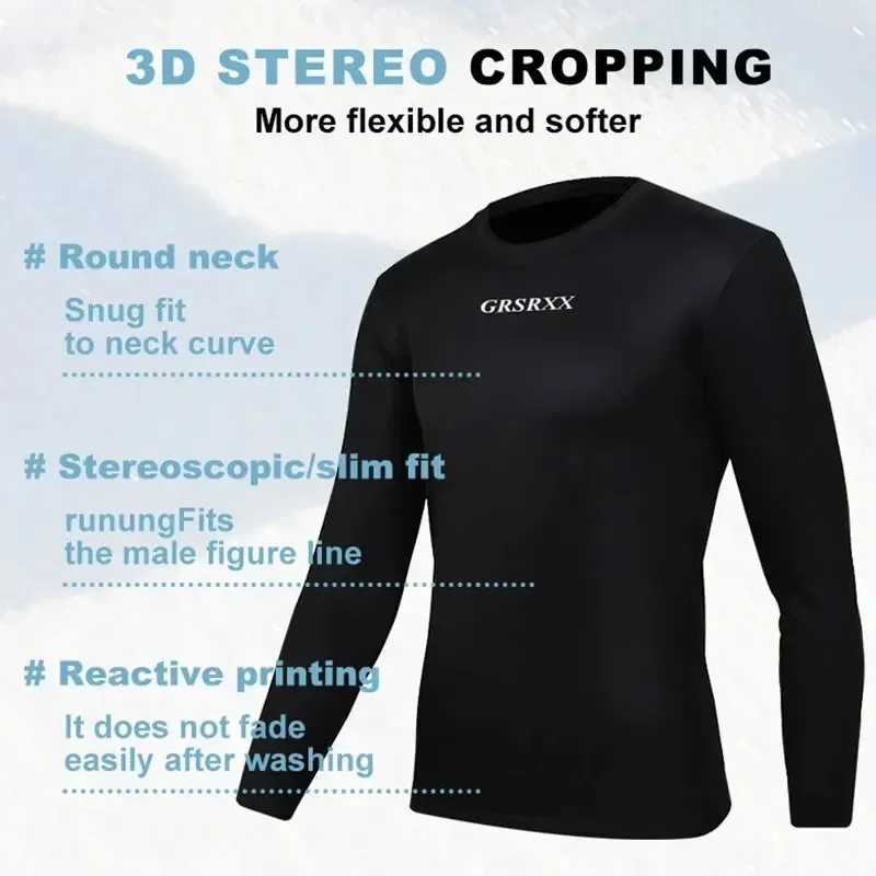 Winter Cycling Base Layer Long Sleeve Thermal Bike Underwear Fleece Bike Shirt For Keep Warm Cycling Clothes Men Women GRSRXX