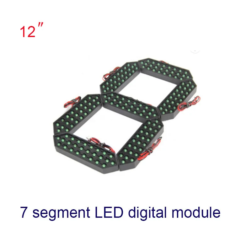 12 inch LED Number Display For Price/Time/Temperature/Score Sign Outdoor Waterproof Digital module
