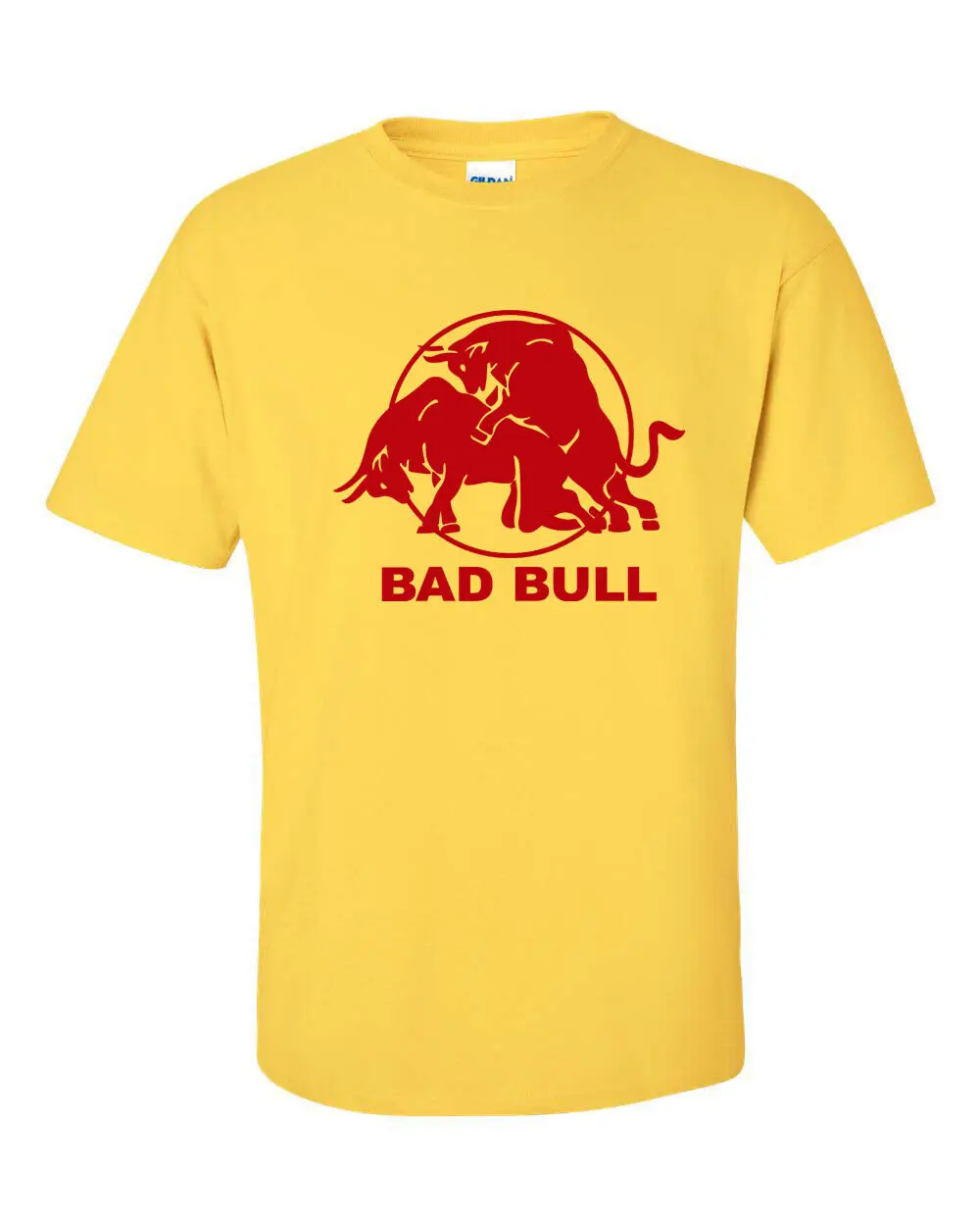 Bad Bull Che Fa Sesso Rosso Scherzo Sessuale Energy Drink Maglietta Da Uomo Divertente 380 Maniche Lunghe O Corte