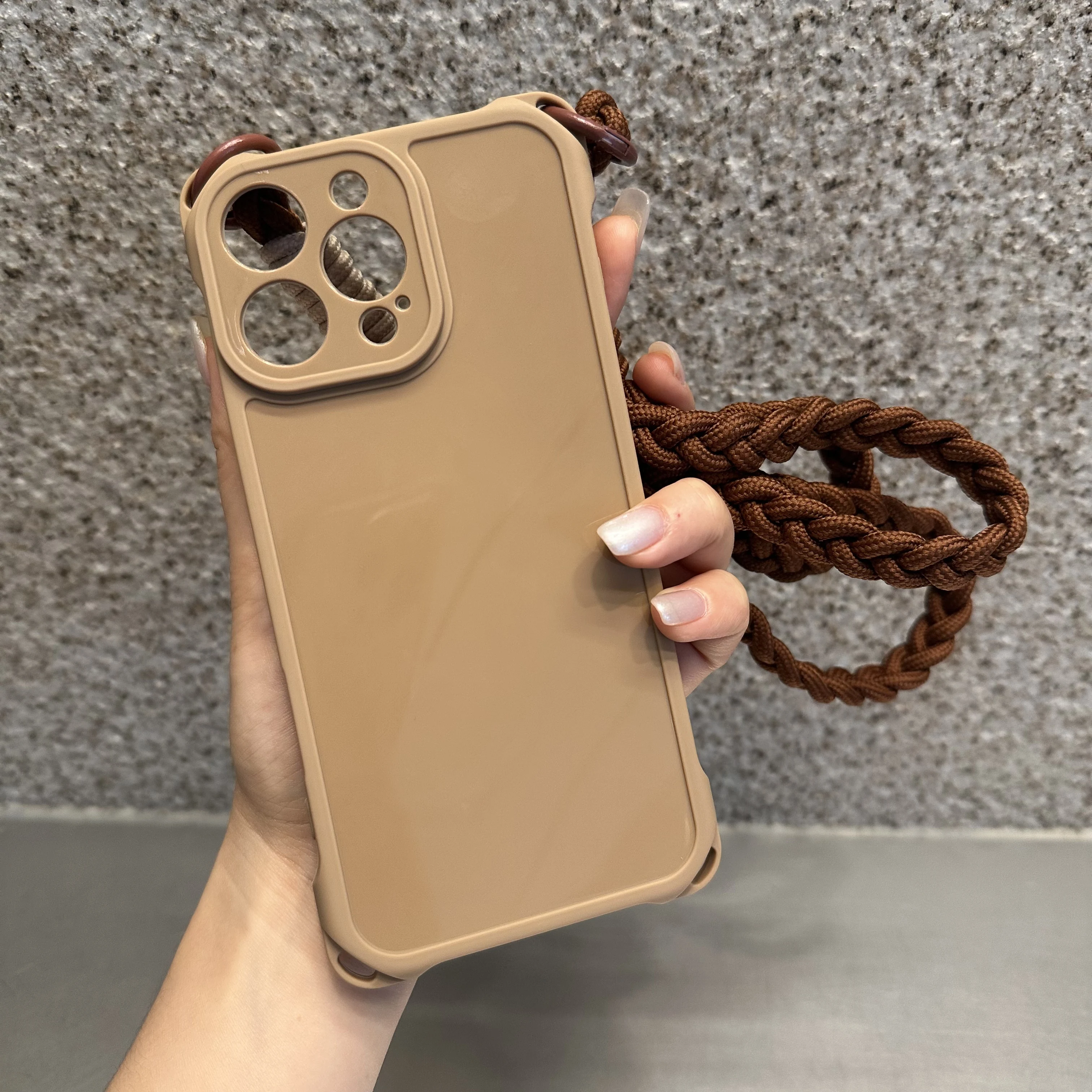 Crossbody Lanyard Shockproof Shoulder Strap Silicone Soft Case