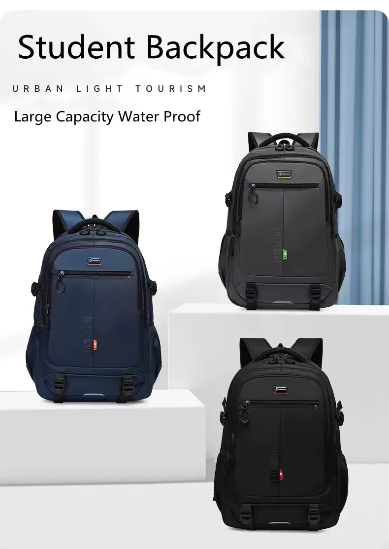 Middle High School Backpack Travel Backpack Outdoor Laptop Student Shoulder Orthopedic Bag Large Capacity Water Proof Mochilas