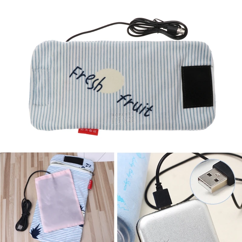 F62D Baby Bottle Warmer Portable Travel USB Insulation Warmer Bag Bottle Heated Cover