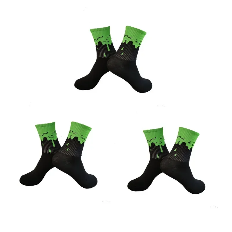 Men's Sports Street Style Hip Hop Crew Socks - 3 Pairs