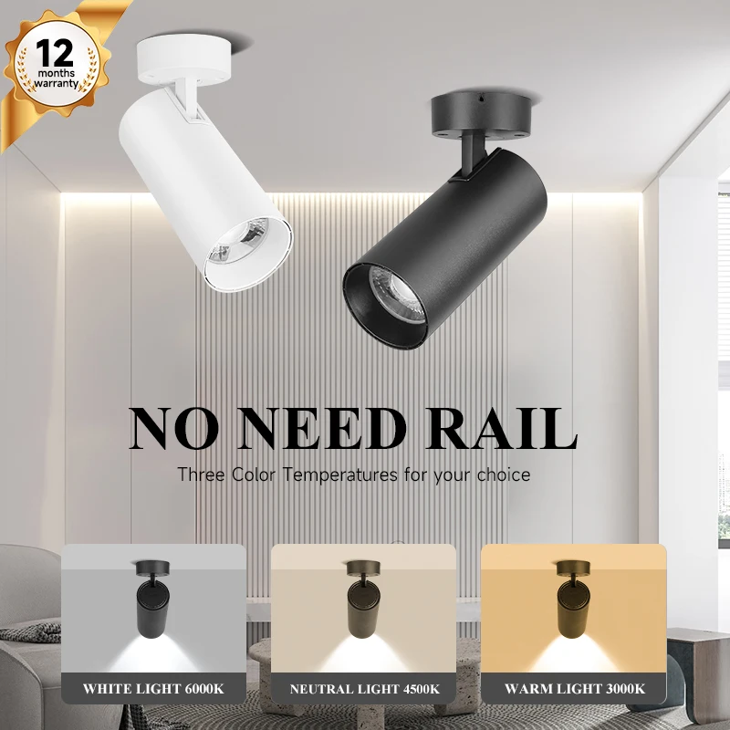 LED 벽 램프 스포트 라이트 40W 스팟 조명기구 천장 스포트 라이트 트랙, LED 조명 조명, 룸 의류 매장 주방 모던