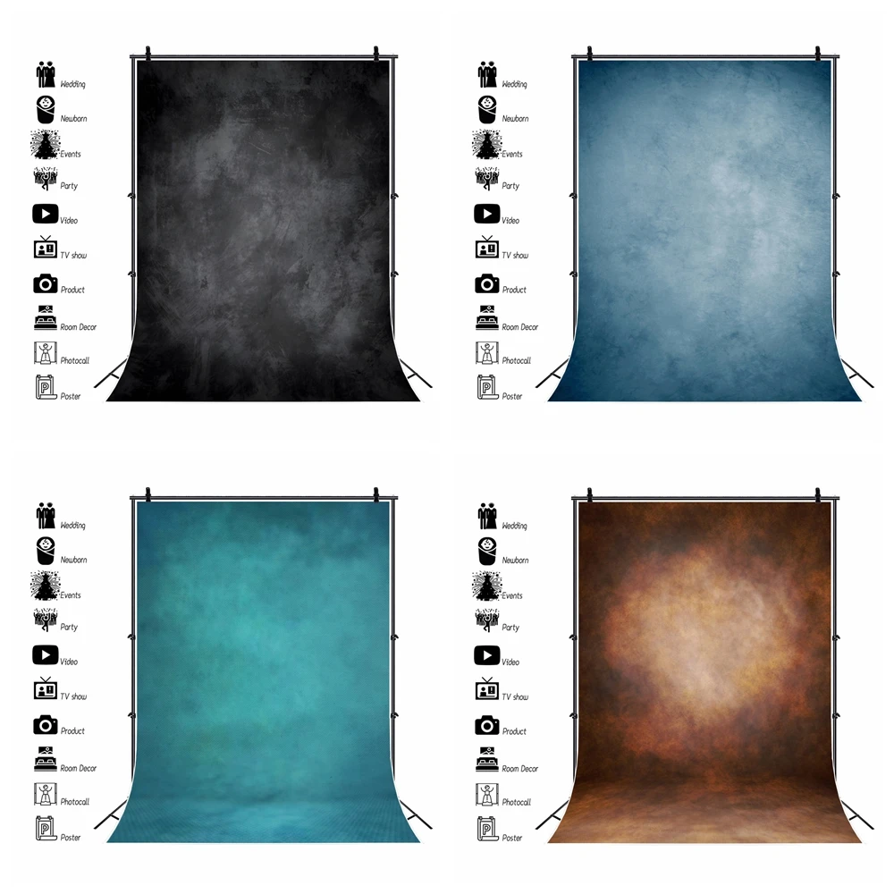 Abstract Gradient Solid Color Texture Baby Party Portrait Pattern Photo Background Photography Backdrop For Photo Studio