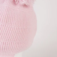 Winter Warm Knitted Baby Hats for Girls Pom Pom Kid Toddler Boys Beanies Cap with Fleece Lining 3