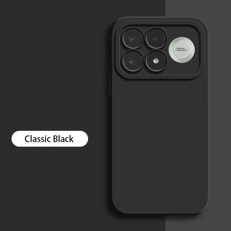 Luxury Liquid Silicone Camera Protection Phone Case with Angel Eyes Design