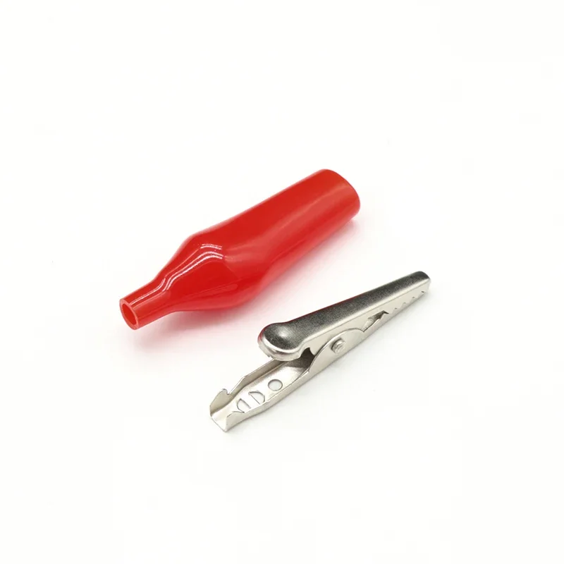 Metal Alligator Clip 28 35 45mm Testing Probe Meter Black Red with Plastic Boot Car Auto Battery G98 Crocodile Electrical Clamps