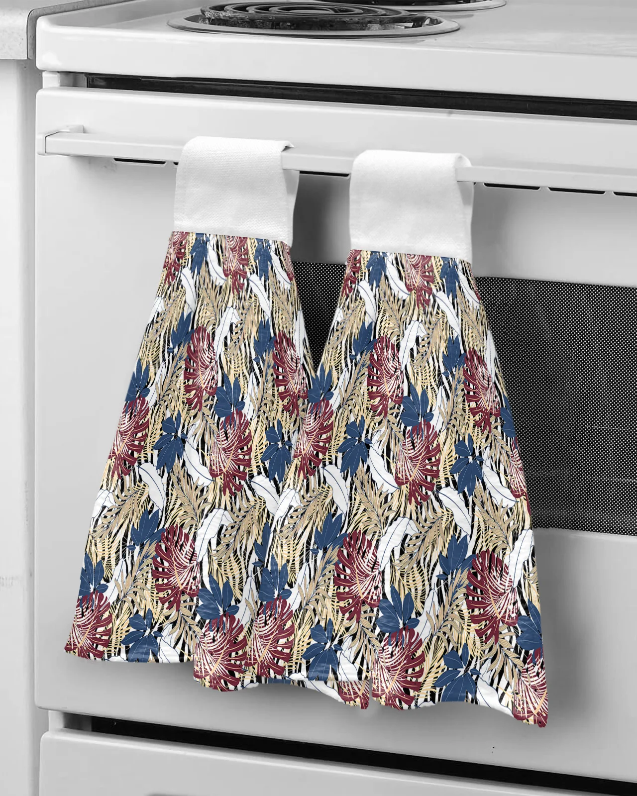 

Tropical Jungle Palm Leaf Hand Towels Kitchen Bathroom Hanging Cloth Quick Dry Soft Absorbent Microfiber Towels