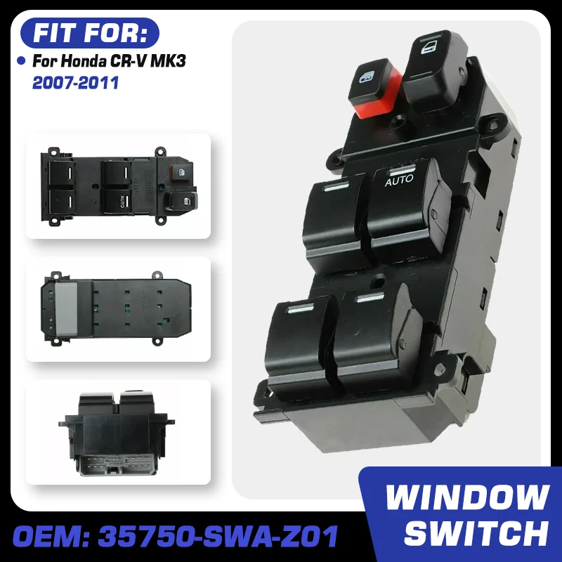 Electric Power Car Window Control Switch Button For Honda CR-V CRV