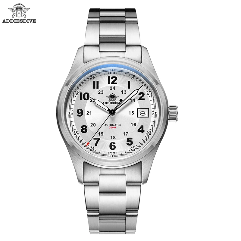 ADDIESDIVE 39mm Men Watch 316L Stainless Steel 200M Waterproof Sapphire Crystal BGW9 Luminous NH35 Automatic  Mechanical  Watch