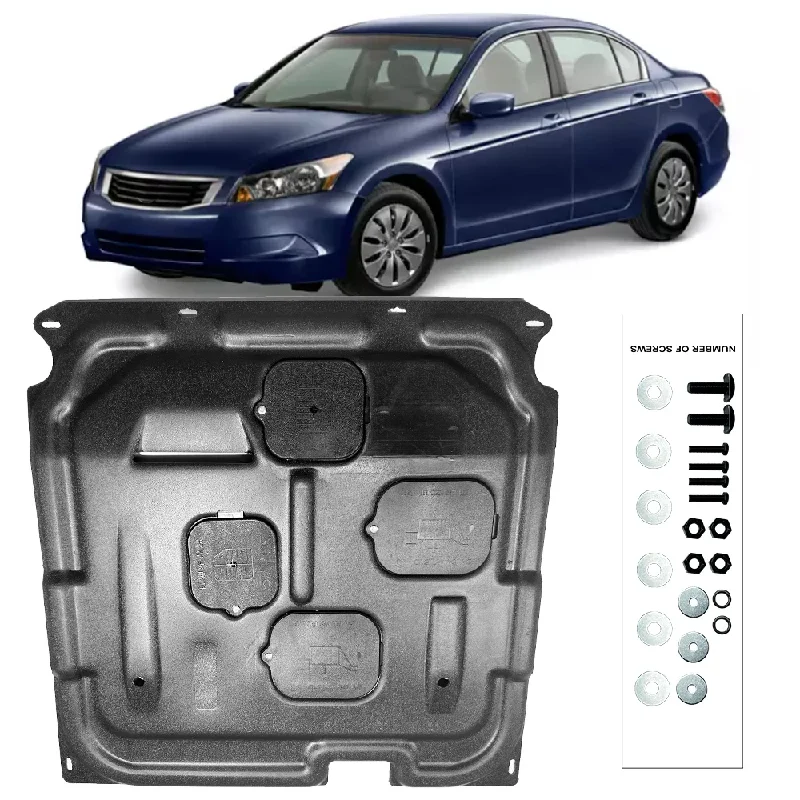 

For Honda Aoord 2008-2013 8TH Under Engine Guard Board Splash Shield Mud Fender Plate Cover Black Car Mudflap Mudapron Mudguard