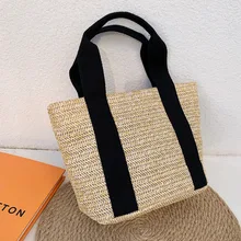 

Summer Small Woven Bags for Women 2022 Bohemian Straw Bag Tote Women Handbags Shopper Purses Rattan Beach Bag Female Clutch Ins