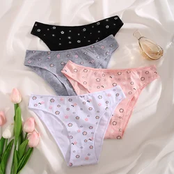 Sexy Cotton Panties Women S-XL Comfortable Panties Ladies Intimates Underpants Dot Printing Low Waist Briefs Female Lingerie