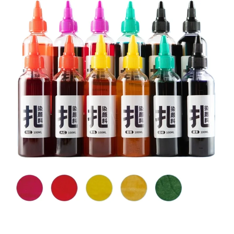 Non Boiling Tie Dye Pigments for Kids Handmade DIY Clothing Fabric