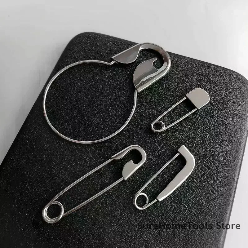 1pc Large Pins For Clothing Smooth Metal Safety Pins Jeans Dress Scarf Adjustable Pins