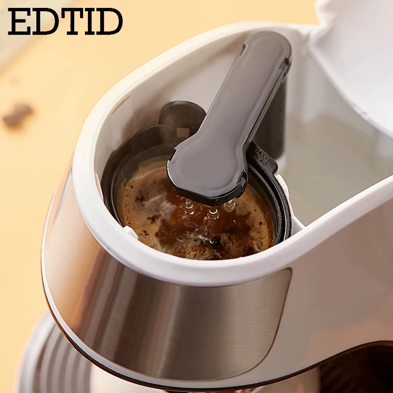 Household Mini Electric Drip Coffee Maker Semi-automatic Brewing Tea Pot American Coffee Machine Espresso One Cup 220V EDTID
