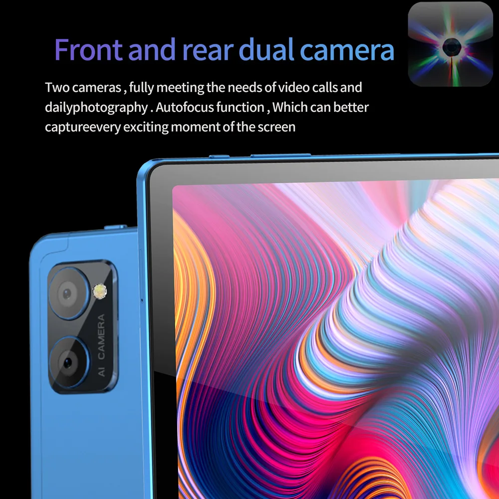 جهاز لوحي BDF Y7 اندرويد 10.1 بوصة 8GB رام 256GB