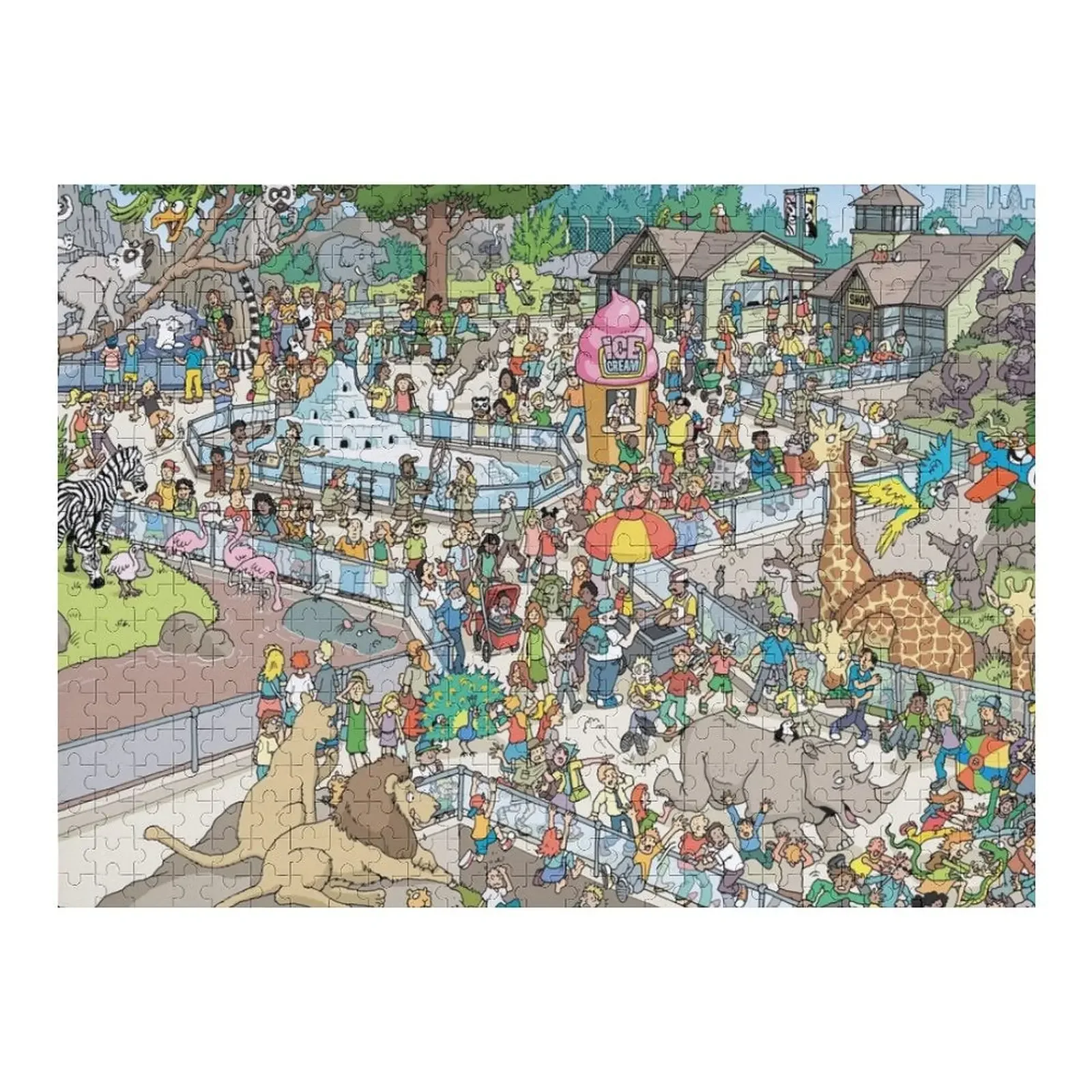 Zoo Escape Jigsaw Puzzle Adult Wooden Wooden Adults Customized Picture Personalized Kids Gifts Puzzle