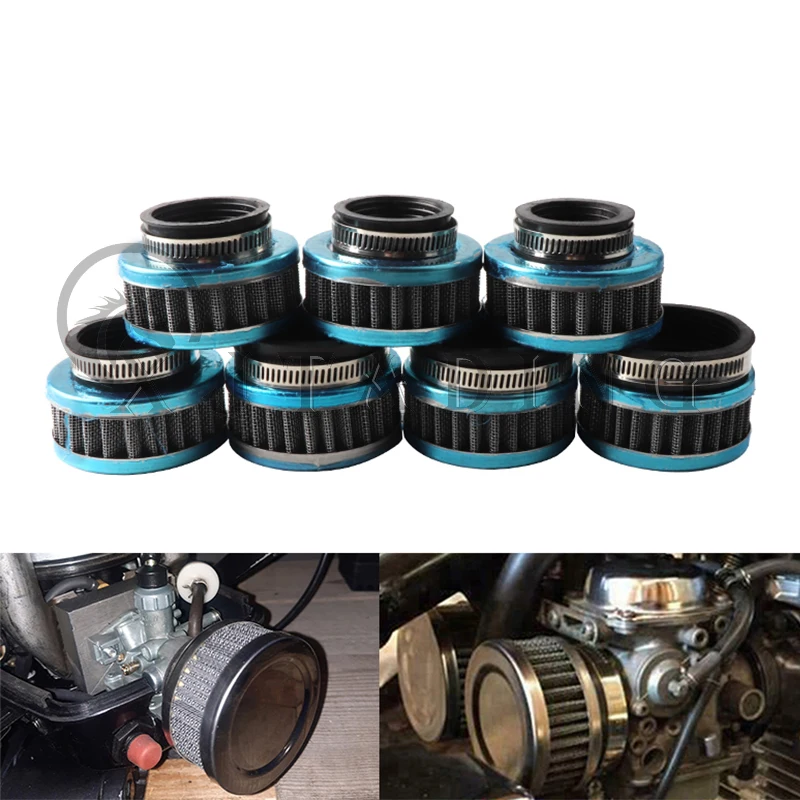 범용 에어 필터 35mm-60mm 고 유량 스포츠 흡기 ATV 핏 먼지 자전거 오토..