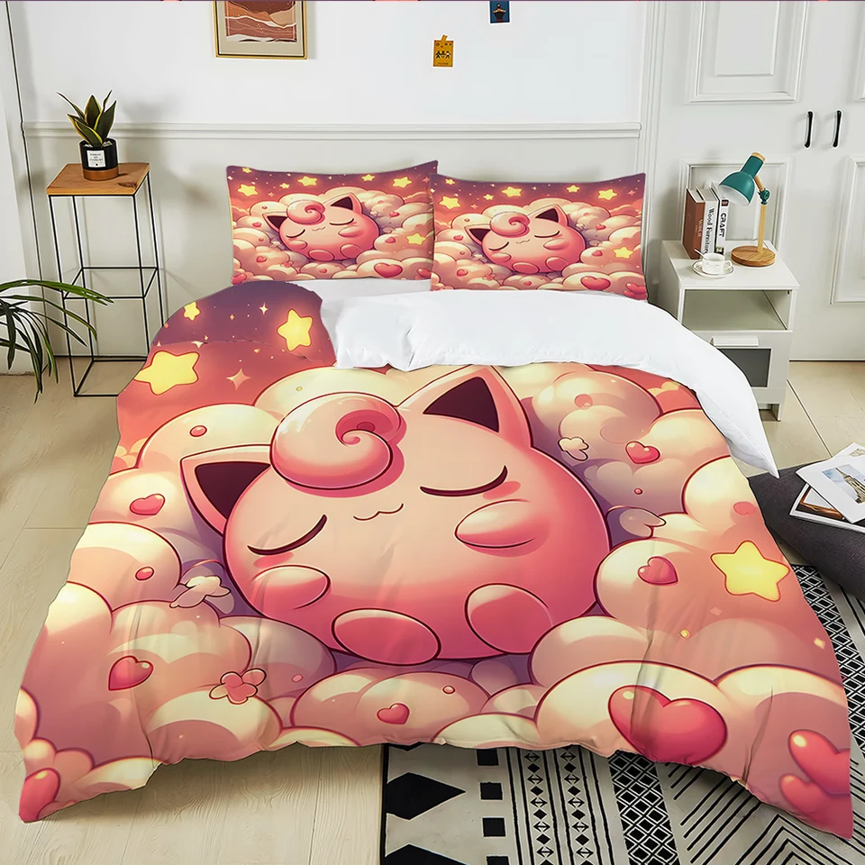 Super Soft Piece Pokemon Bed Sheets Twin Pokemon Jigglypuff