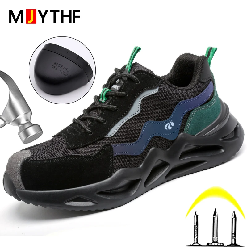 

Protective Lightweight Work Shoes Anti-smash Anti-puncture Safety Shoes Men Breathable Sport Shoes Fashion Industrial Footwear