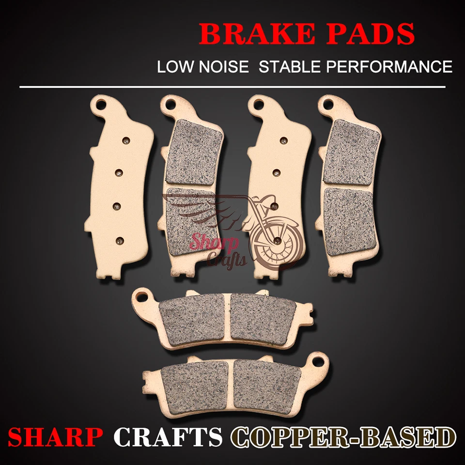 Front Rear Brake Pads For Honda Gl 1800 Goldwing 2001 2012 2013 Nrx1800