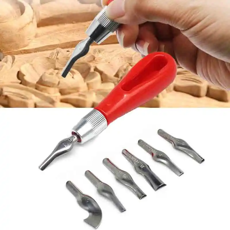 Carving Tool Practical Beginner DIY Portable ABS LInoleum Cutter Art Supplies Ergonomic School Engraving Multifunctional carving tool