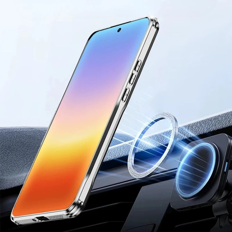 Magnetic Wireless Charging Shockproof Camera Lens Protective Case Cover