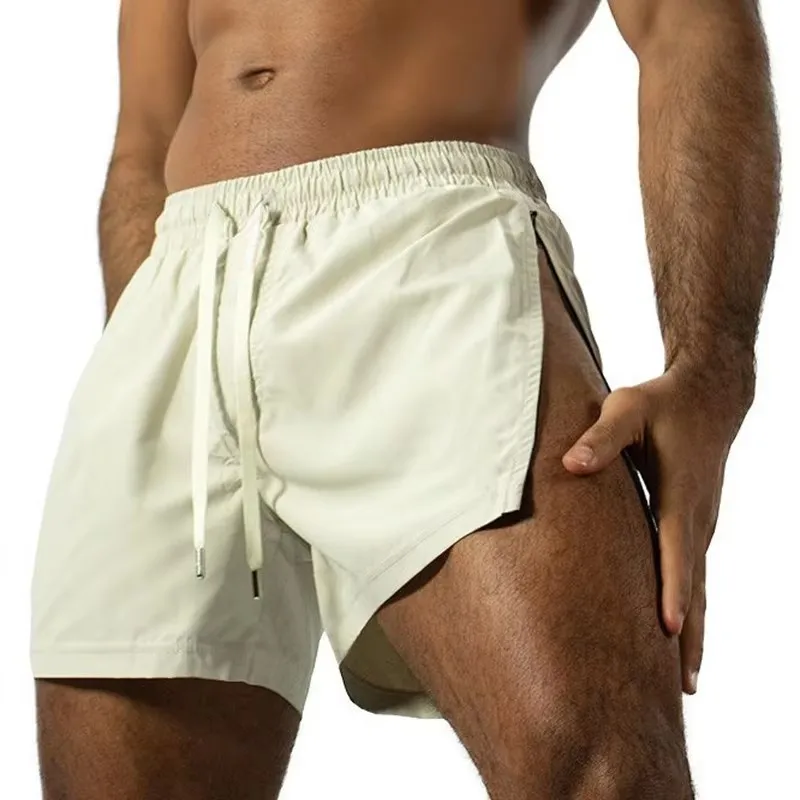 NEW summer Sports Shorts Men Sweatshorts Quick Dry woven Beach Jogging Fitness shorts Training side Zipper casual men Shorts 4